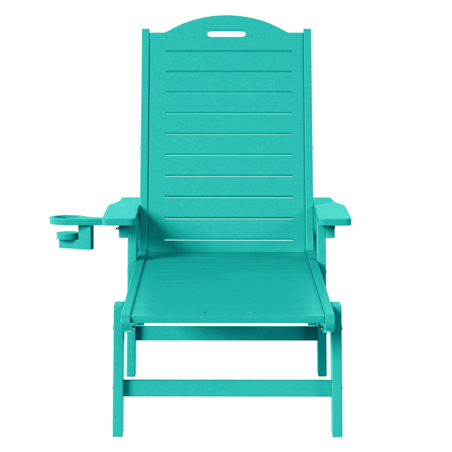 Santa Barbara Reclining Chaise Lounge with Cup Holder and Wheels