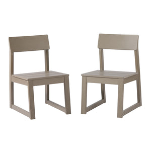 Palmetto Outdoor Dining Side Chair (Set of 2) With Cup Holder