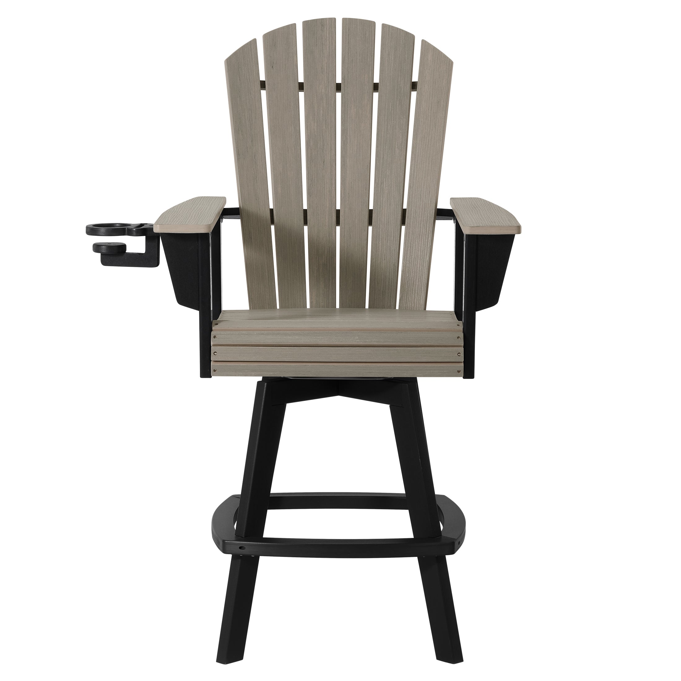 Heritage Ridge Adirondack Swivel Bar Chair With Cup Holder