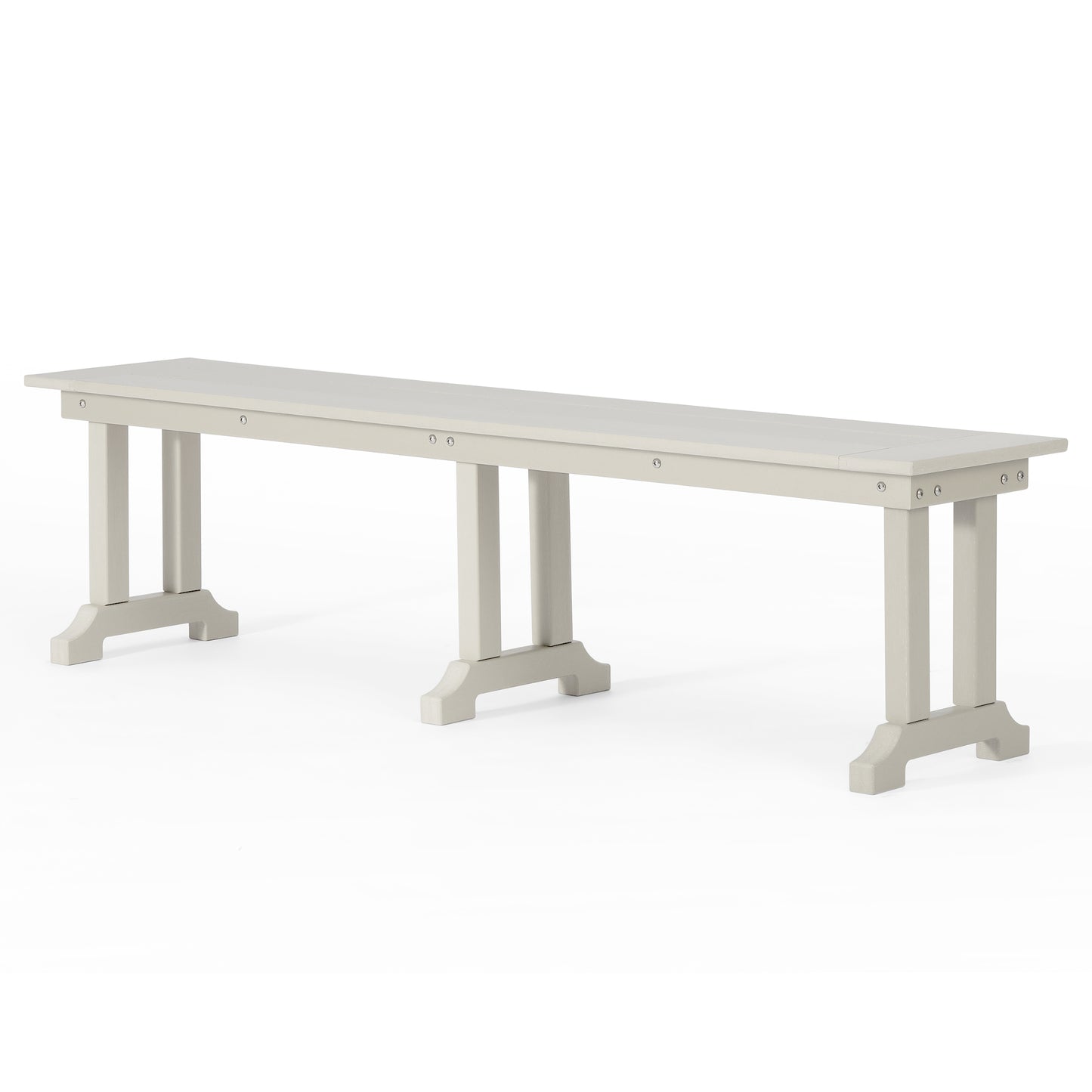 Tuscany All-Weather Outdoor 65" Trestle Dining Bench
