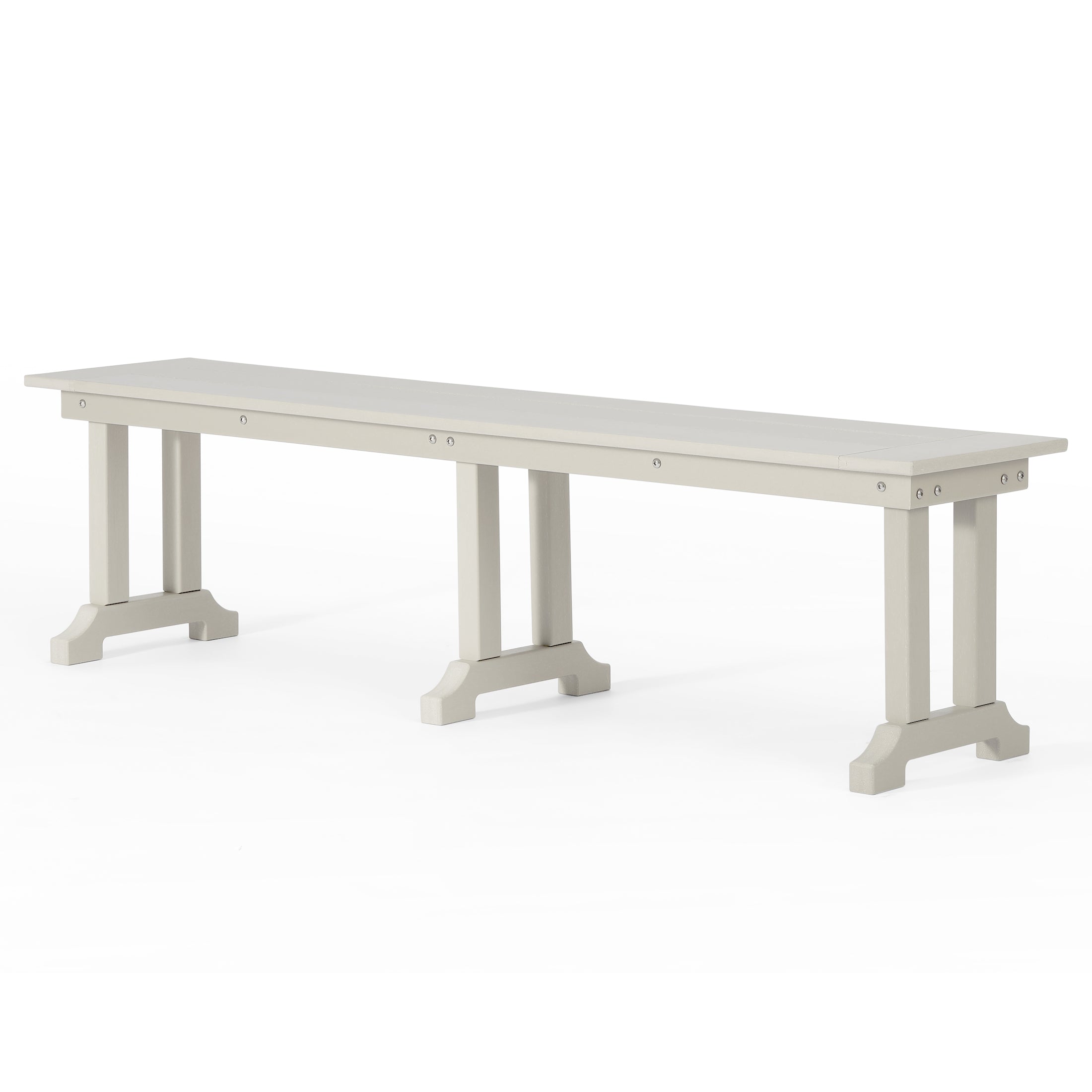 Tuscany All-Weather Outdoor 65" Trestle Dining Bench