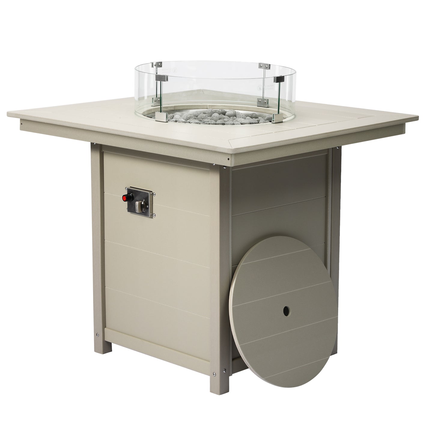 Sedona Square 42" Counter Fire Pit Table