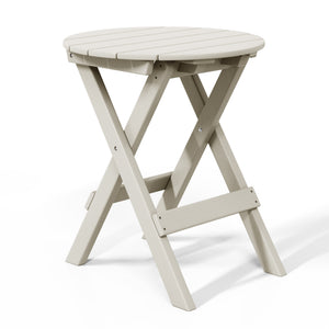 Tuscany All-Weather Outdoor Patio Round Folding Dining Table (24" Top)