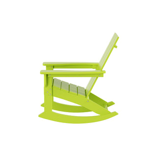 Malibu Modern All-Weather Outdoor Rocking Adirondack Chair