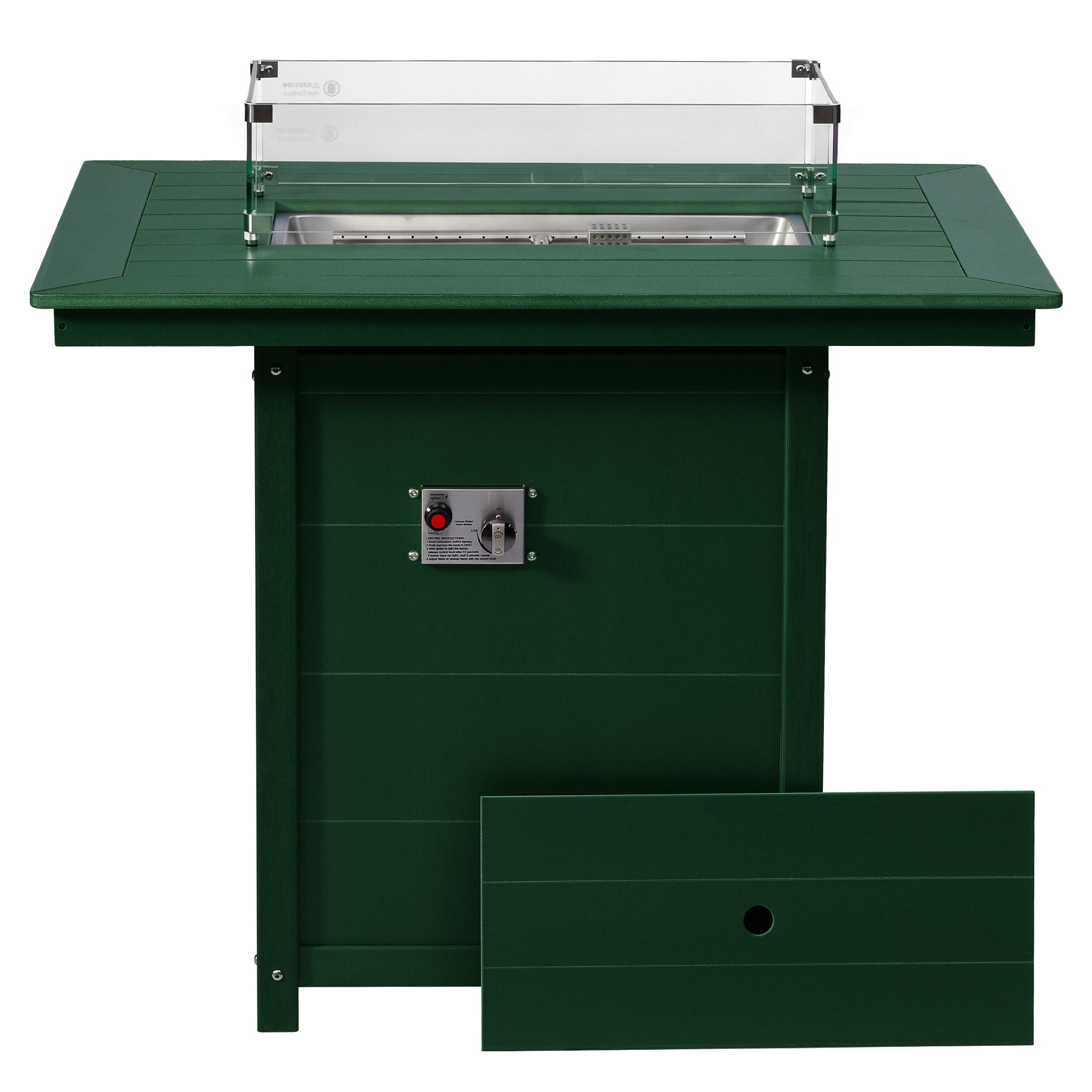 Sedona Rectangular 34" X 46" Counter Fire Pit Table