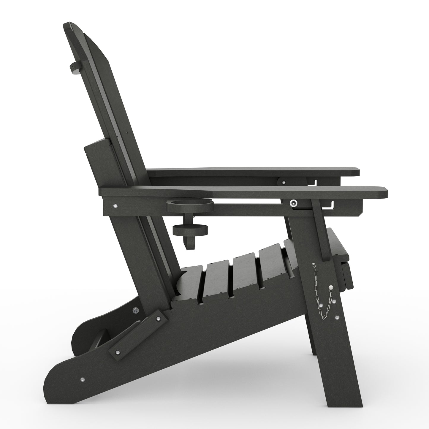 Chatham Folding Adjustable Adirondack Chair with Cup Holder and Hideaway Ottoman