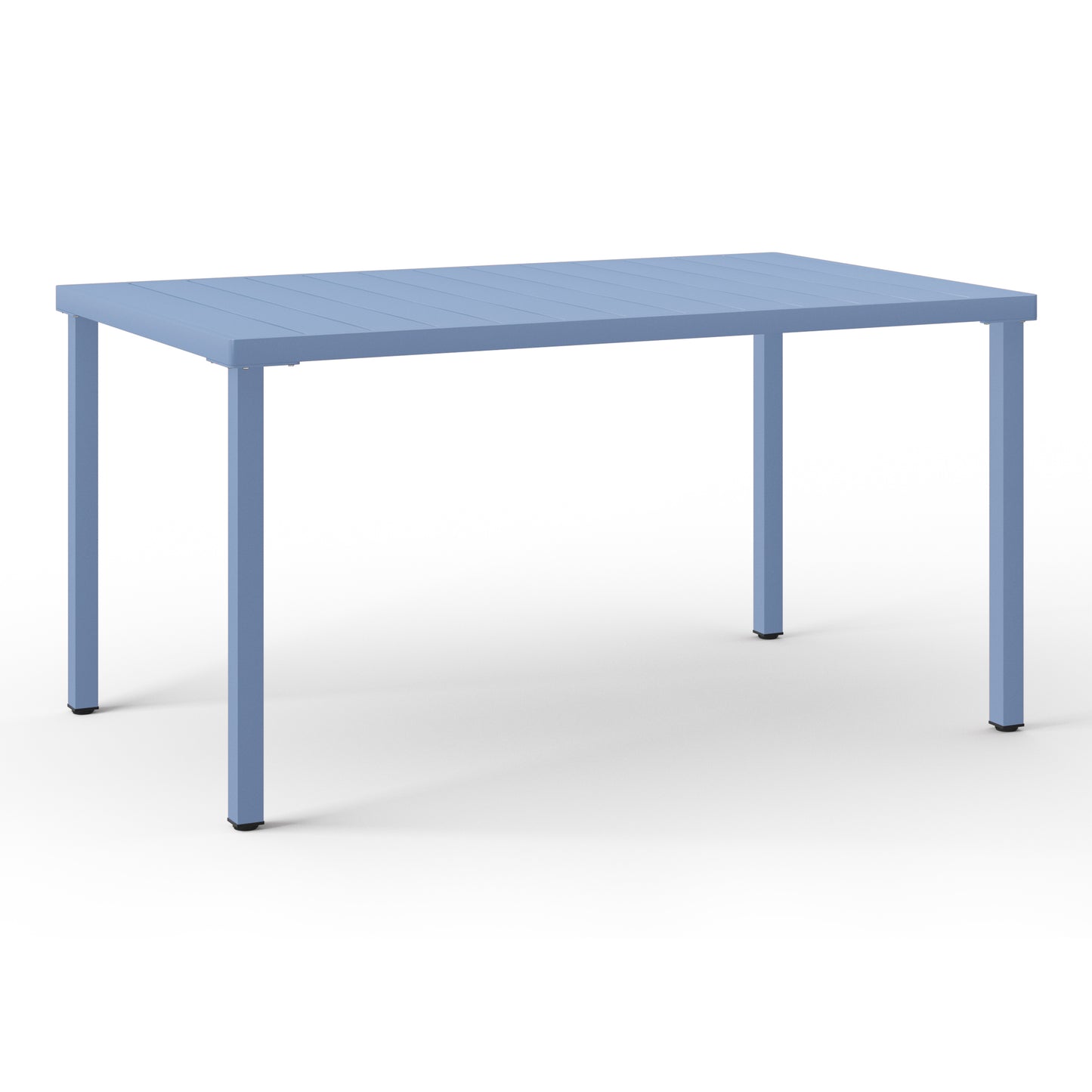 Polyform 59" x 35.4" Steel Rectangular Dining Table