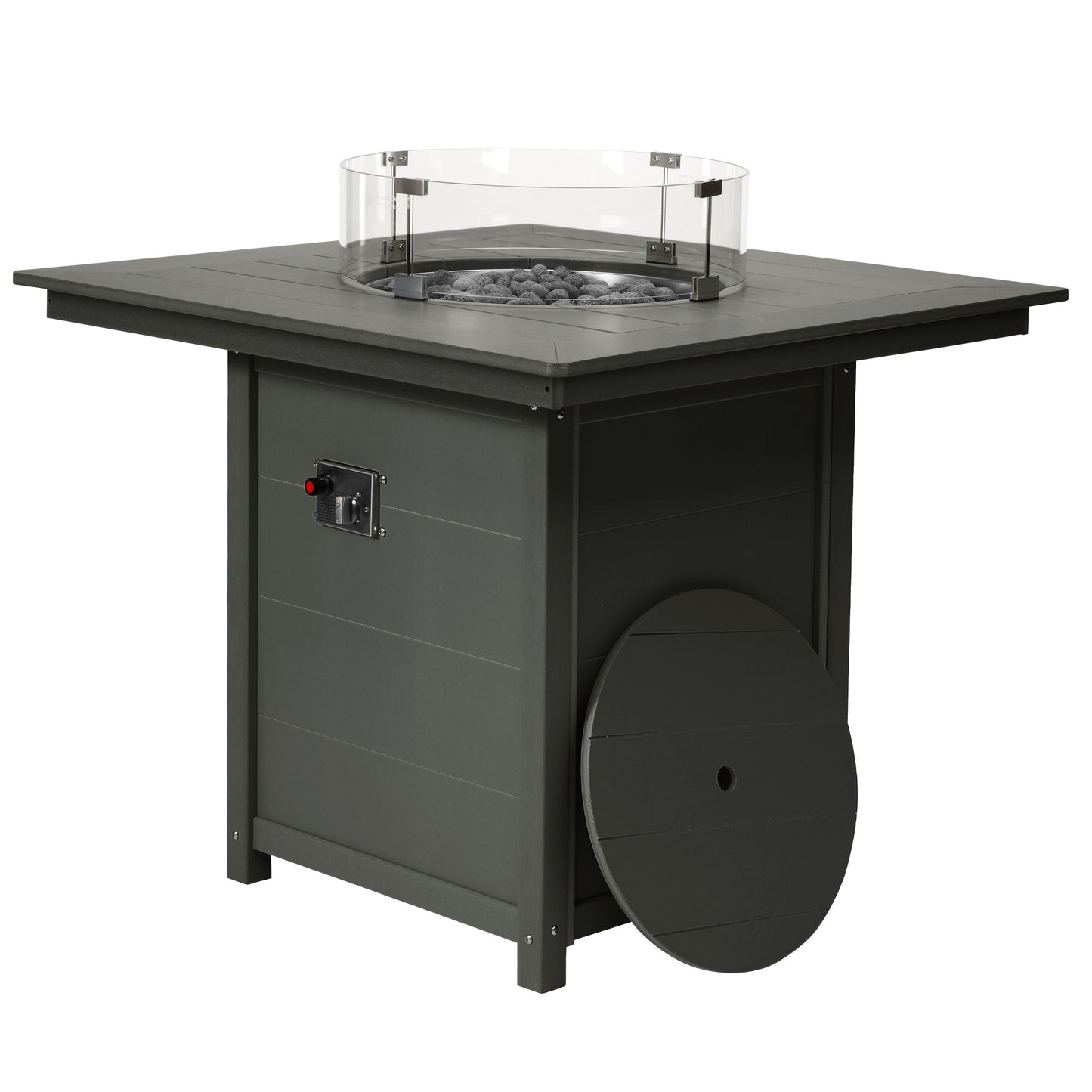 Sedona Square 42" Counter Fire Pit Table