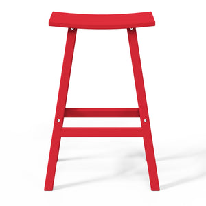 Stockholm All-Weather Outdoor Saddle Bar Stool (29" Height)