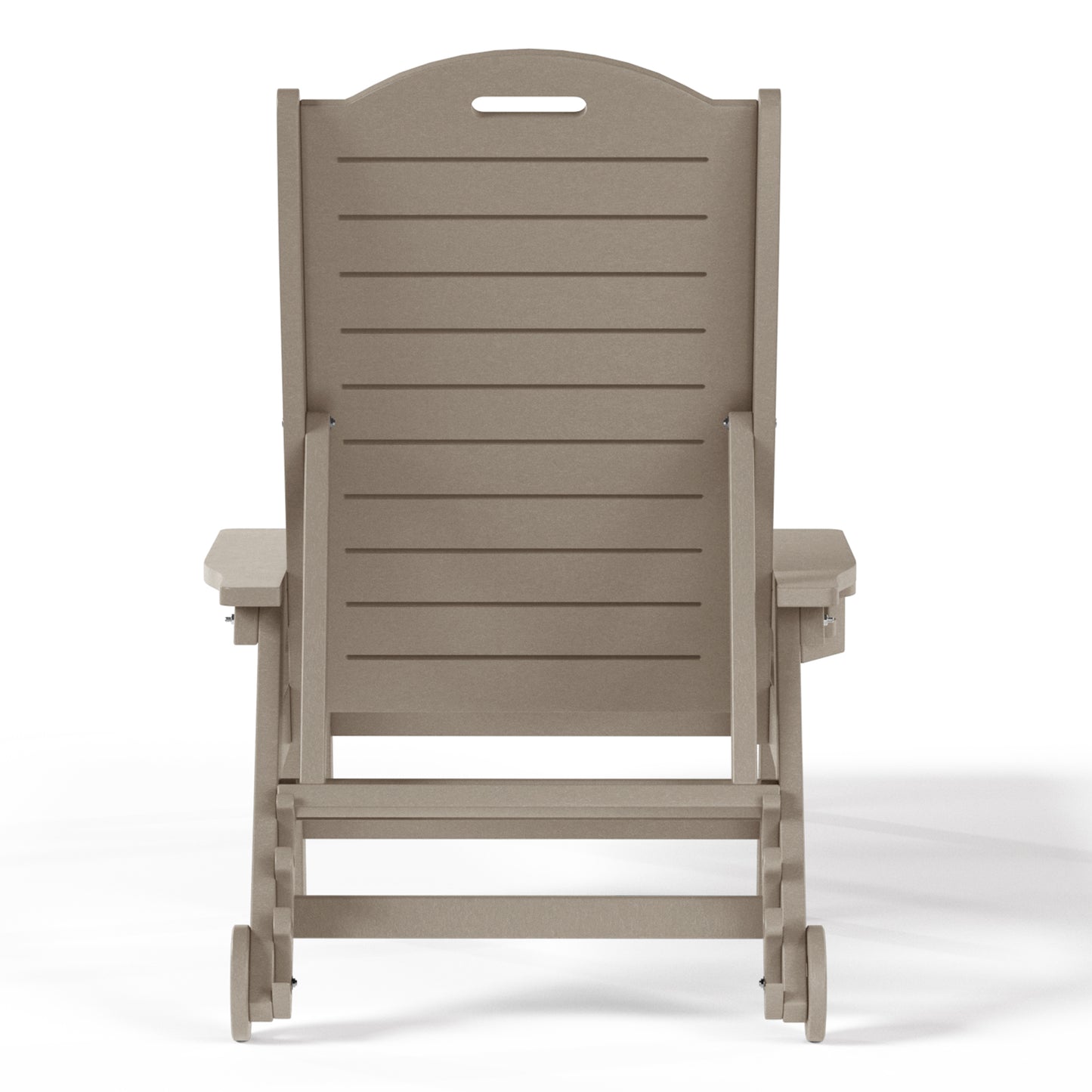 Santa Barbara Reclining Chaise Lounge with Cup Holder and Wheels