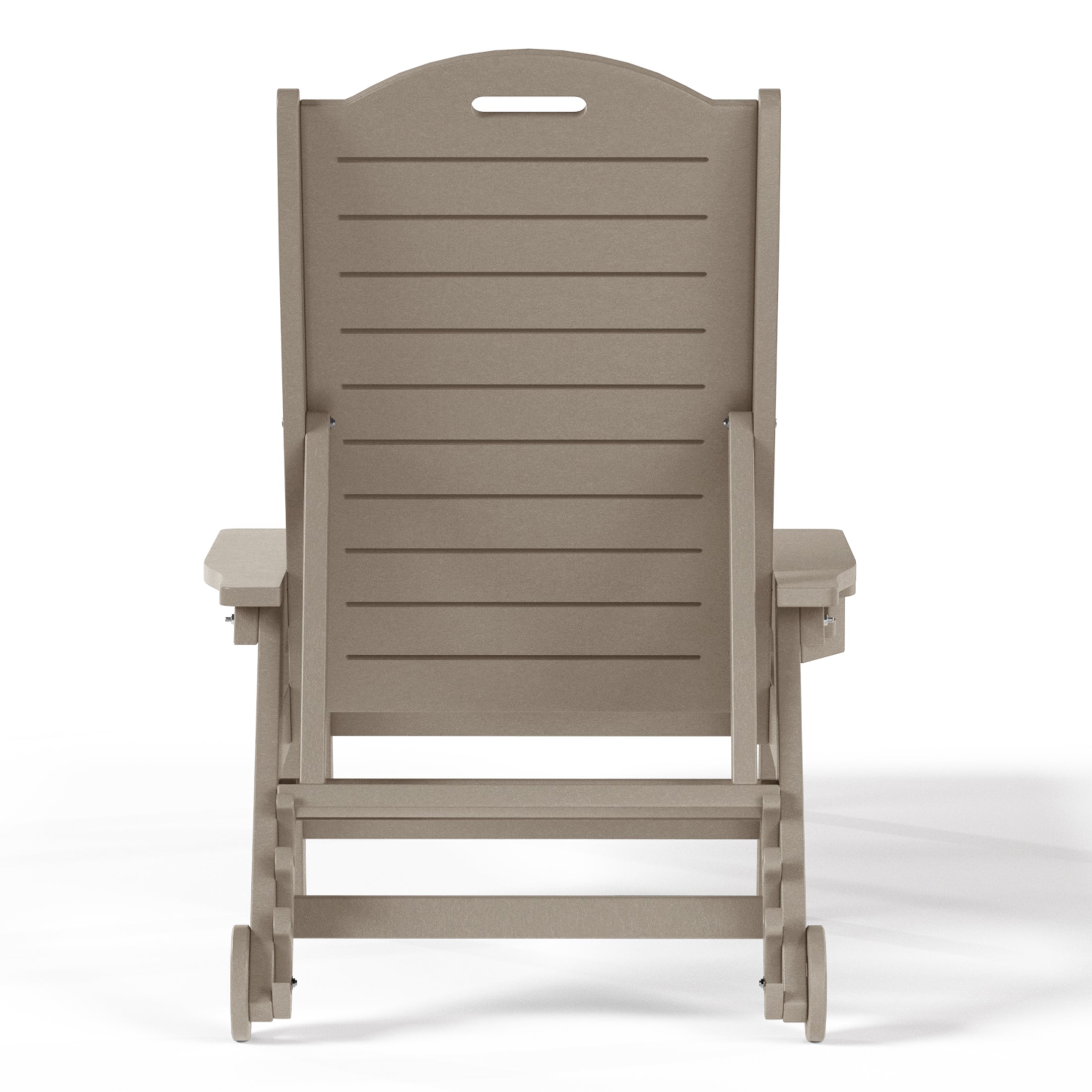 Santa Barbara Reclining Chaise Lounge with Cup Holder and Wheels