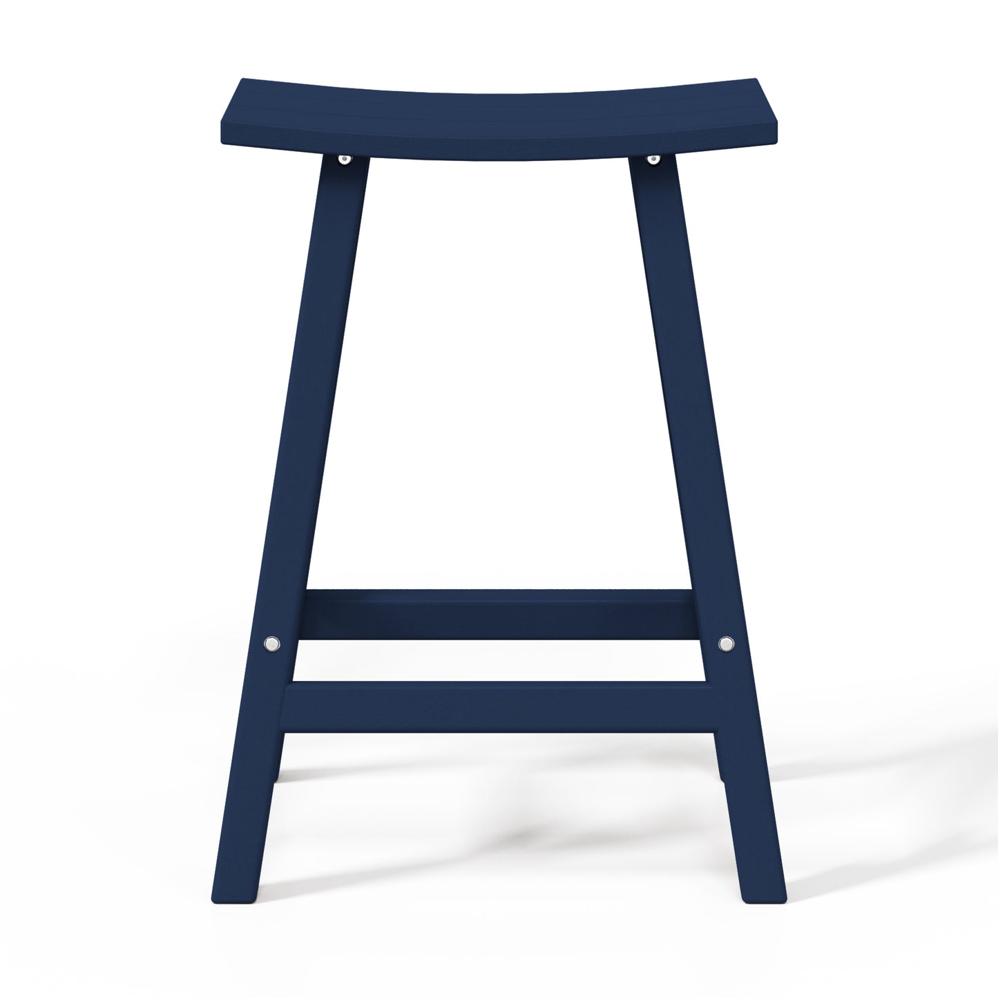 Stockholm All-Weather Outdoor Saddle Counter Stool (24" Height)