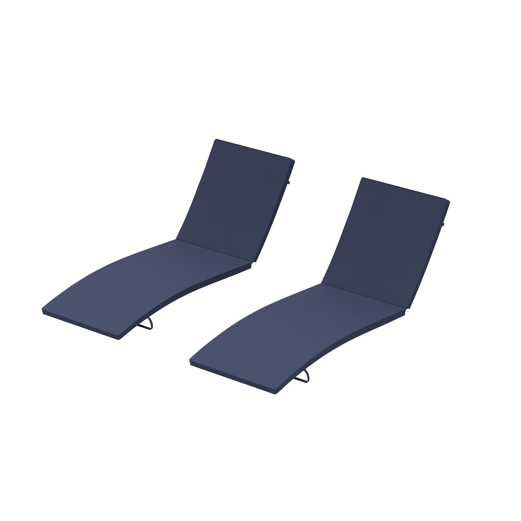 Outdoor Patio Chaise Lounge Cushion (Set of 2)