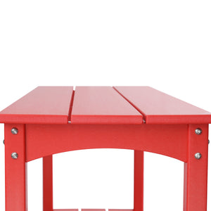 Tuscany All-Weather Outdoor Two Shelf Patio Bar Console Table (55" Wide)