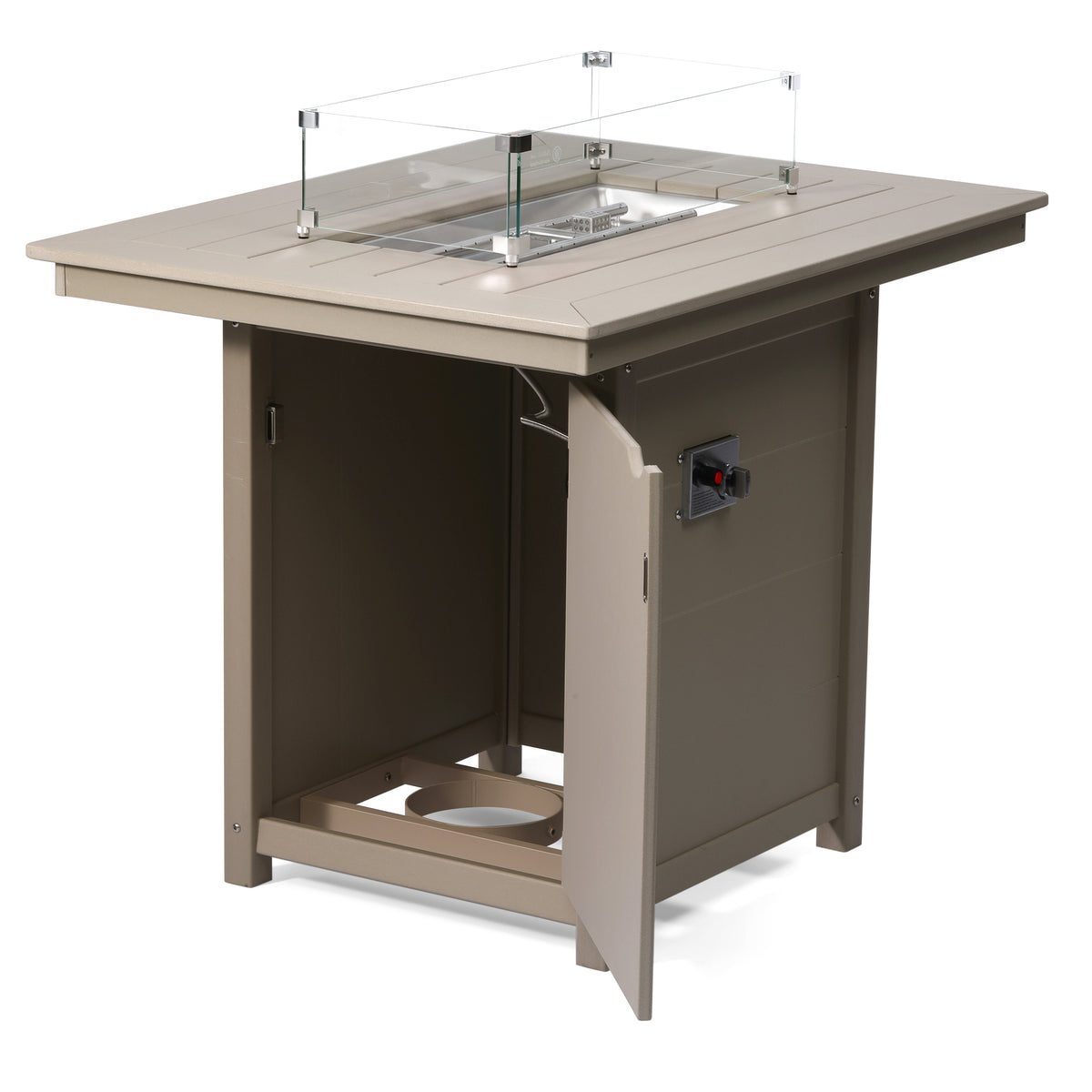 Sedona Rectangular 34" X 46" Counter Fire Pit Table