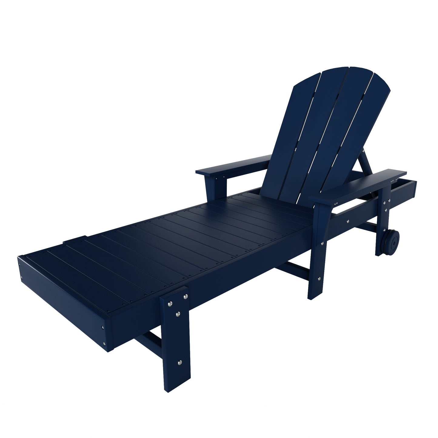 Chatham All-Weather Outdoor Adirondack Reclining Sun Lounger With Arms Rests & Wheels