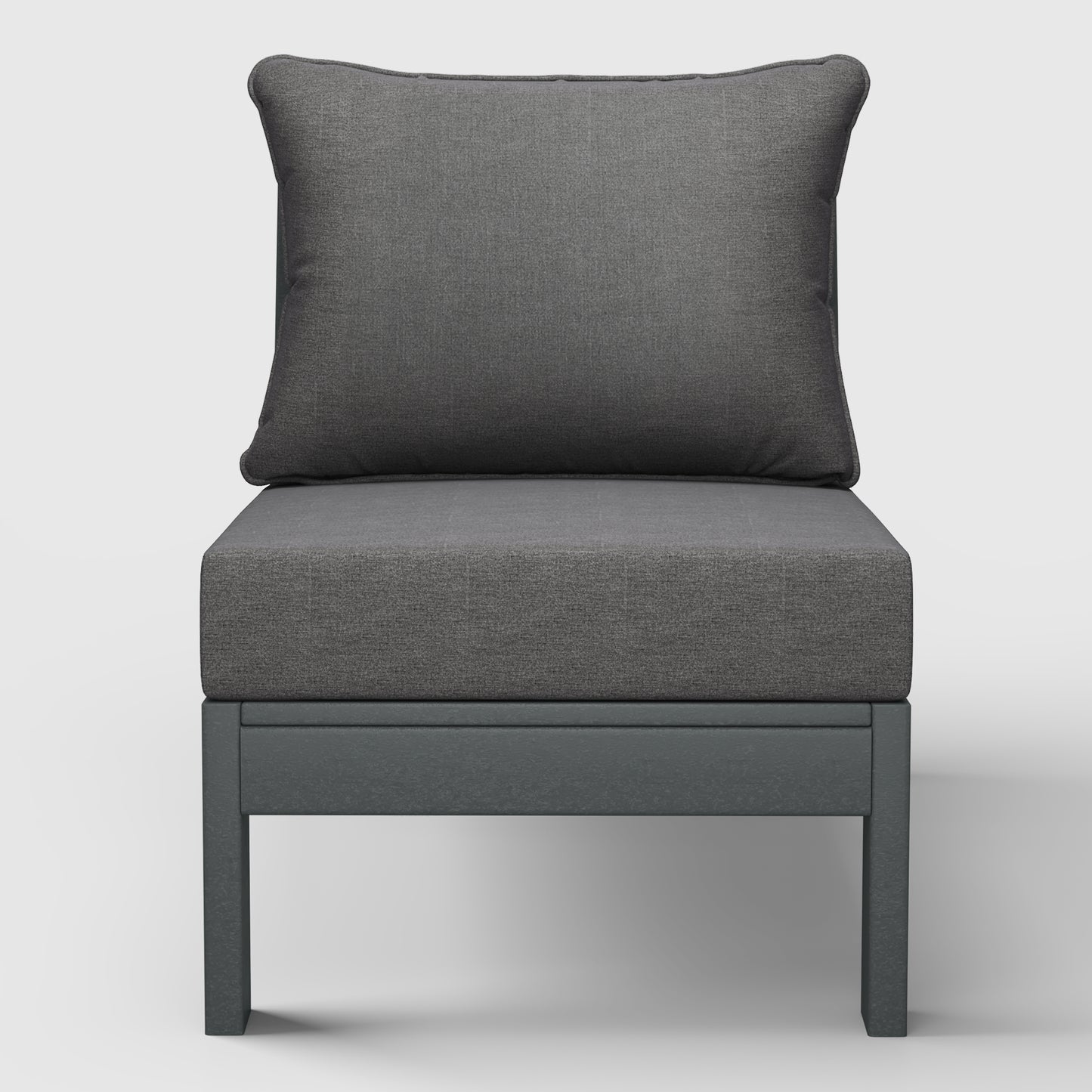 Scottsdale All-Weather Outdoor Modular Deep Seating Armless Chair (with Optional Cushions)