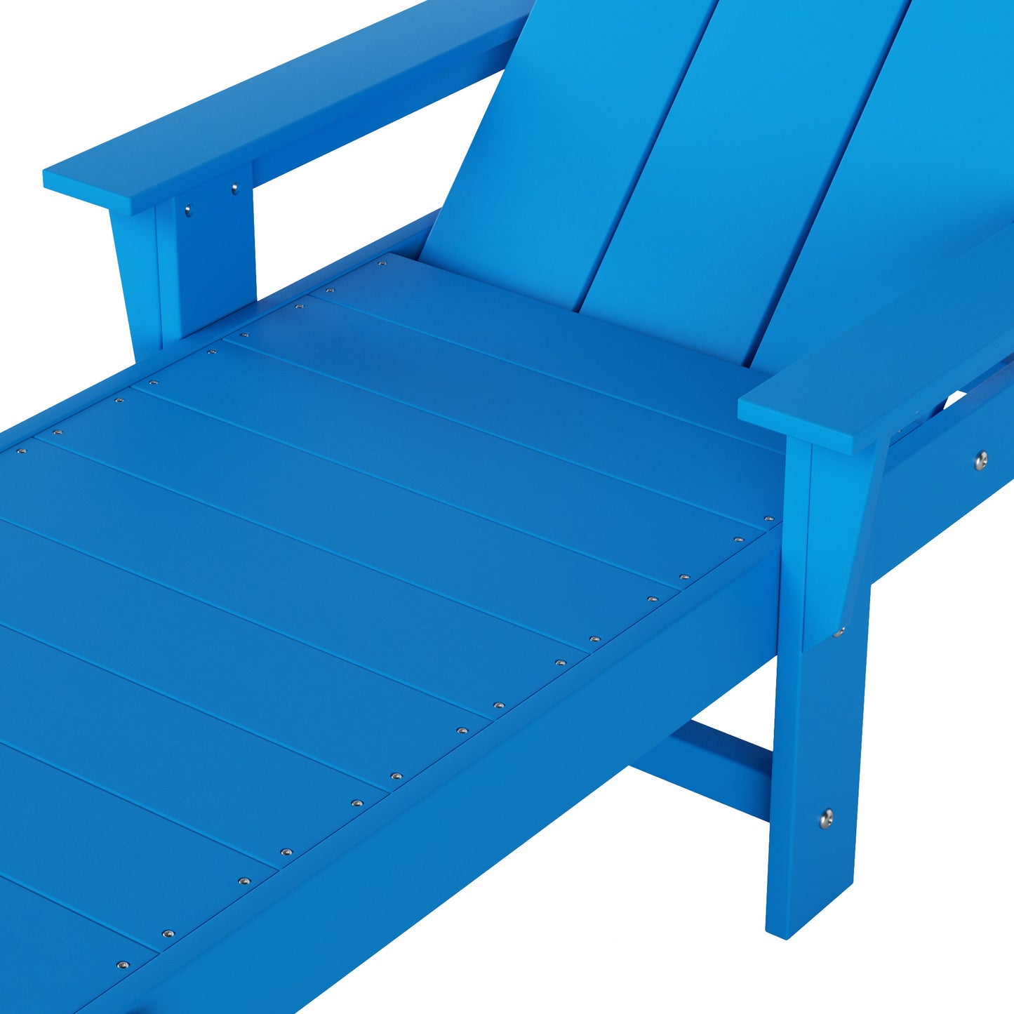 Malibu Modern All-Weather Outdoor Reclining Sun Lounger With Arm Rests & Wheels