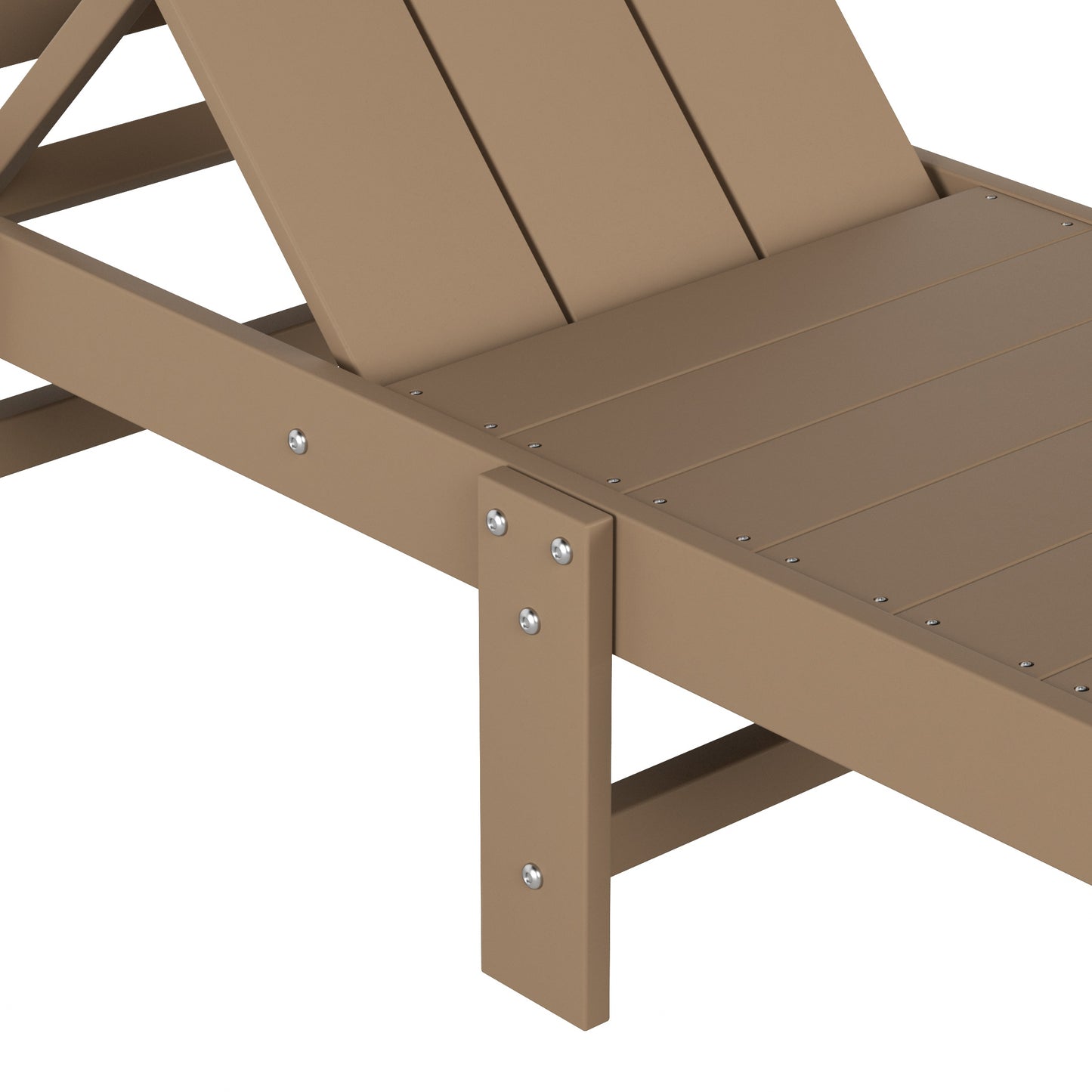 Malibu Modern All-Weather Outdoor Reclining Sun Lounger With Wheels