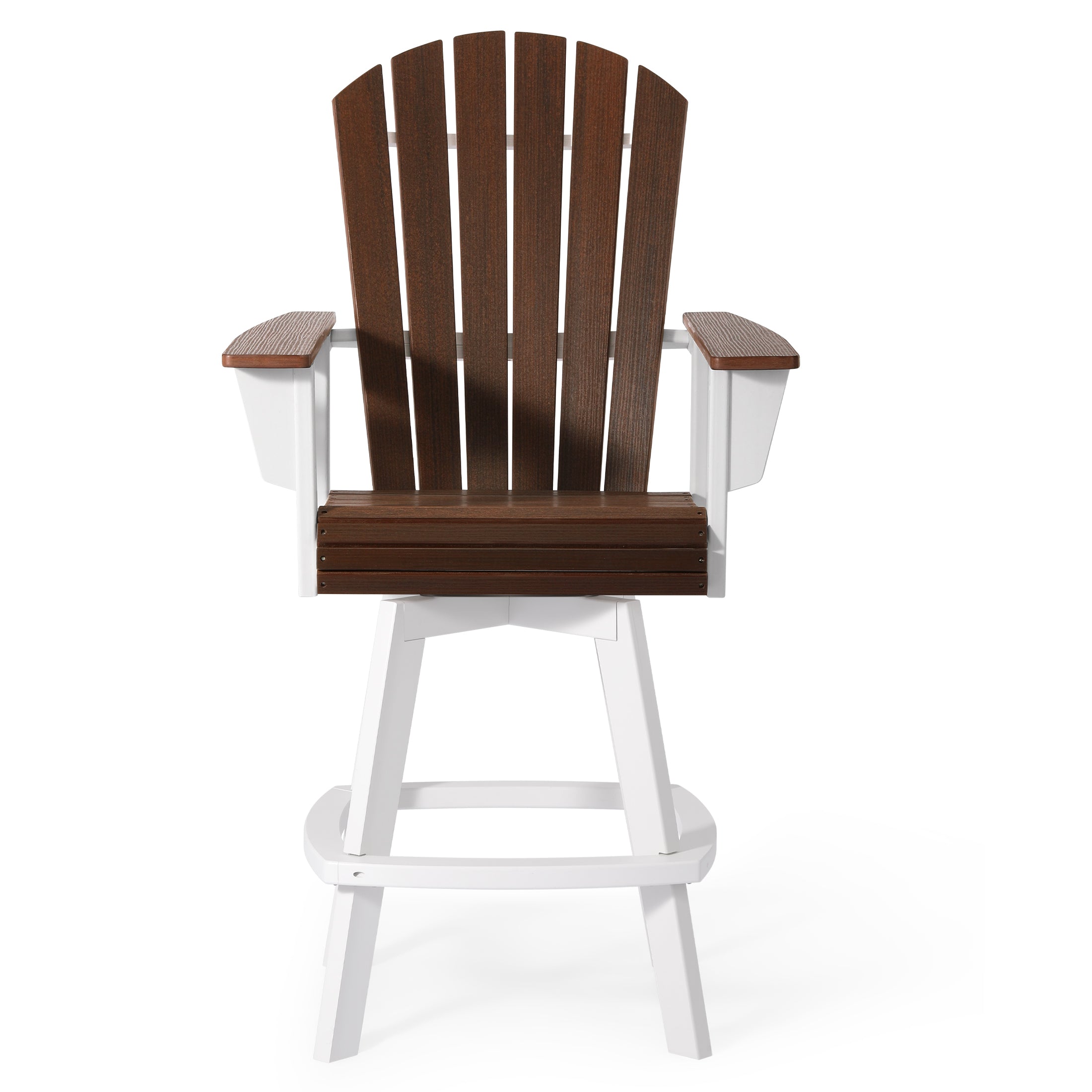 Heritage Ridge Adirondack Swivel Bar Chair With Cup Holder