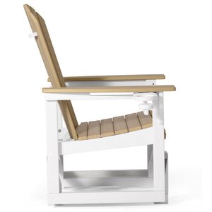 Heritage Ridge Adirondack Glider With Cup Holder
