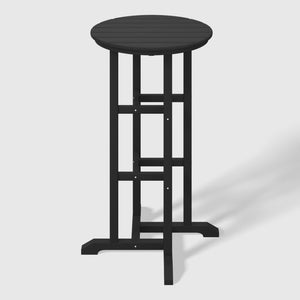 Stockholm All-Weather Outdoor Round Bar Bistro Table (42" Height)