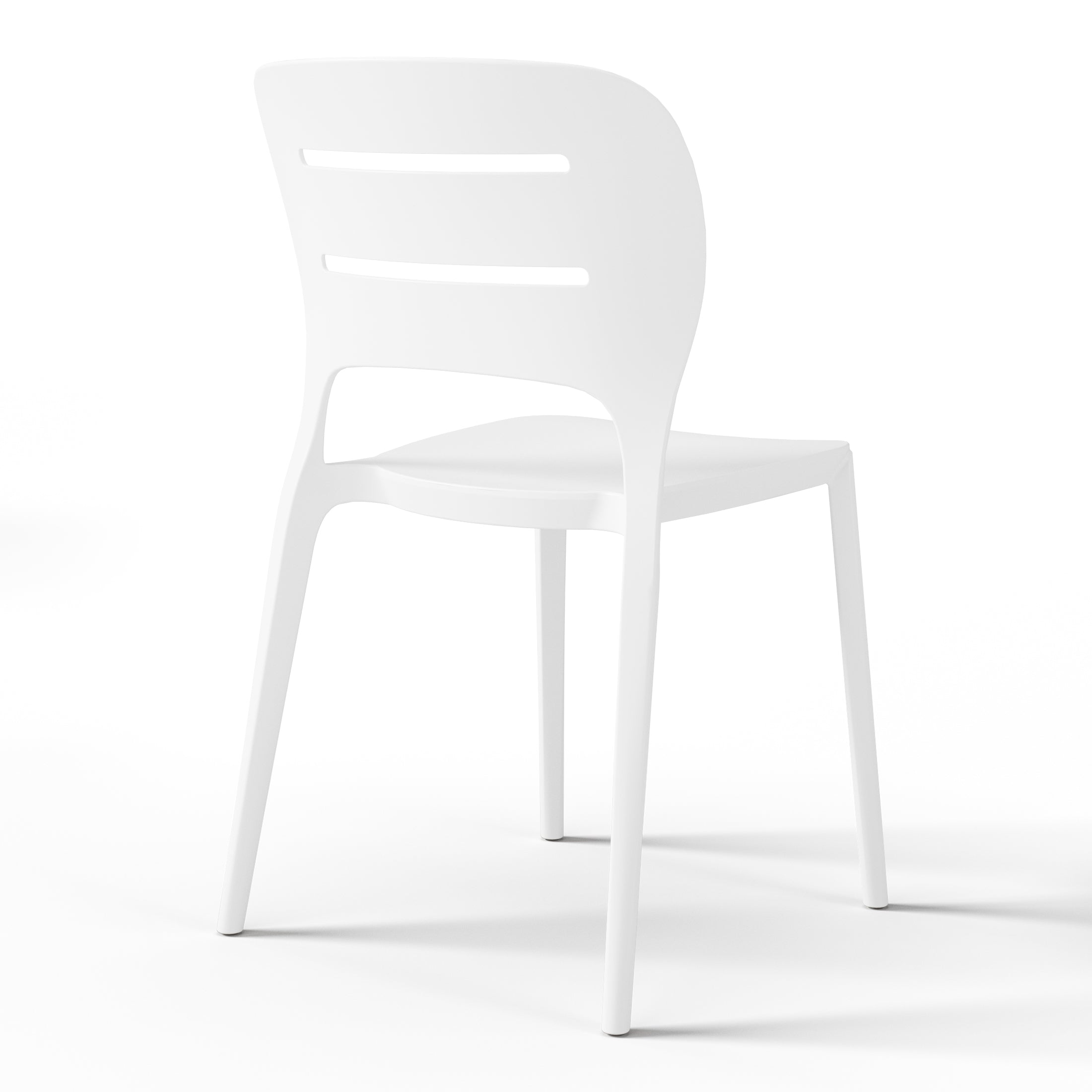 Patio Stacking Dining Side Chair (Set of 2)