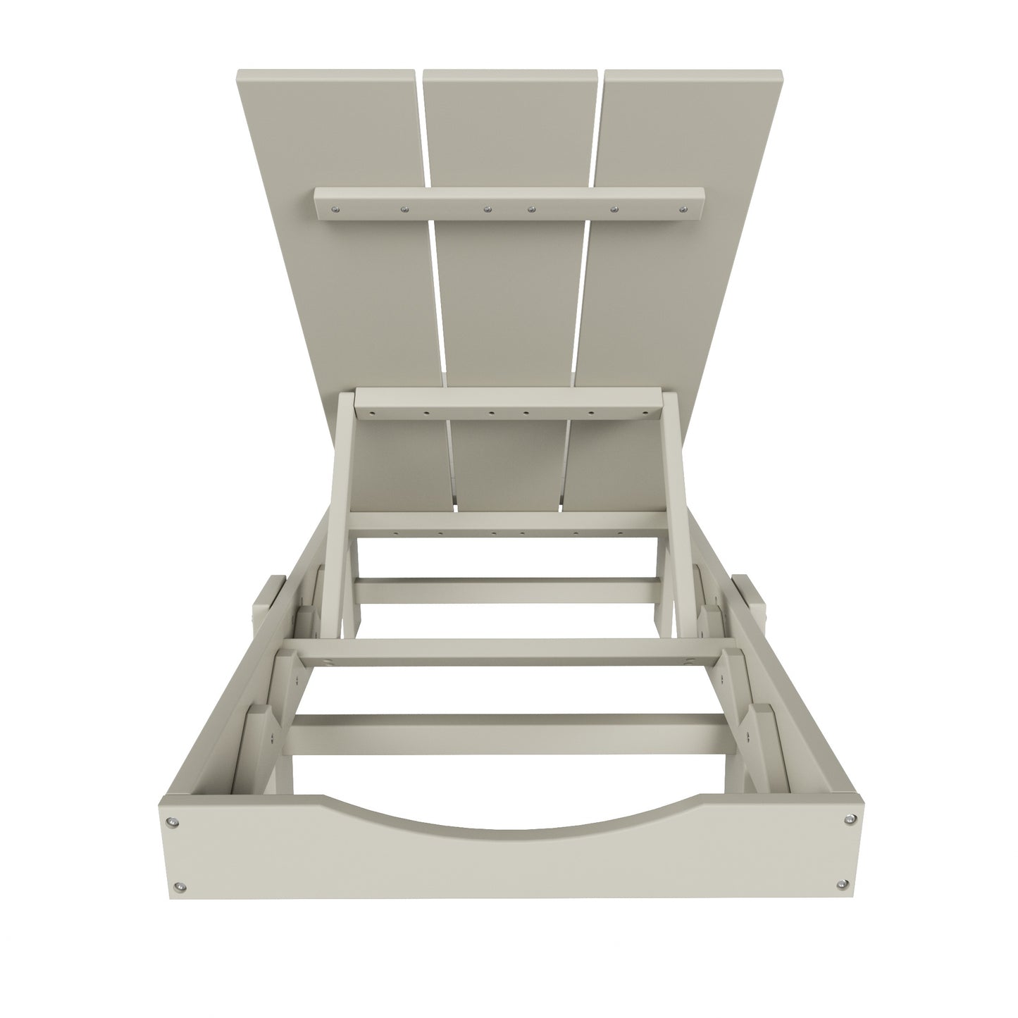 Malibu Modern All-Weather Outdoor Reclining Sun Lounger With Wheels
