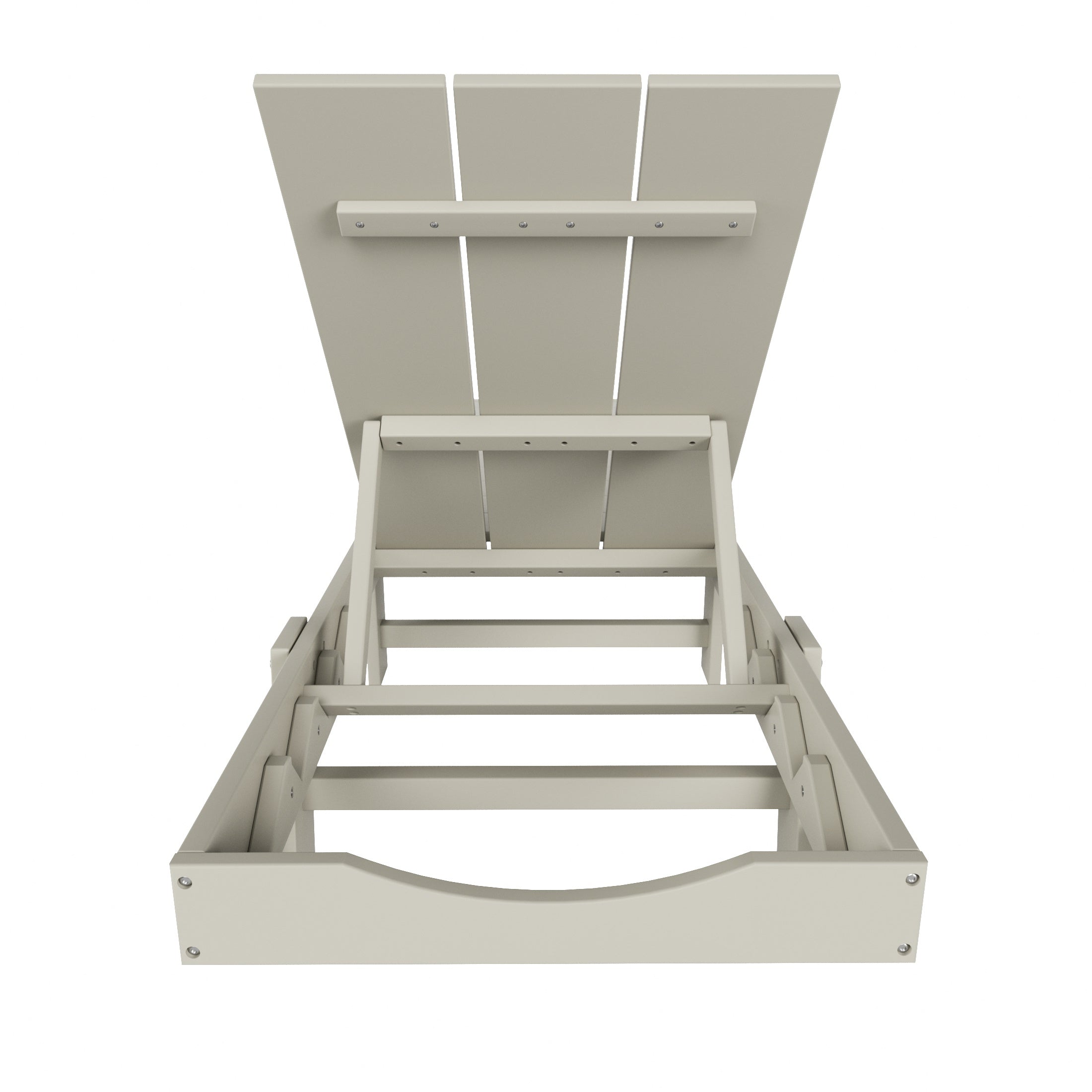 Malibu Modern All-Weather Outdoor Reclining Sun Lounger With Wheels