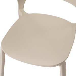 Patio Stacking Dining Side Chair (Set of 2)