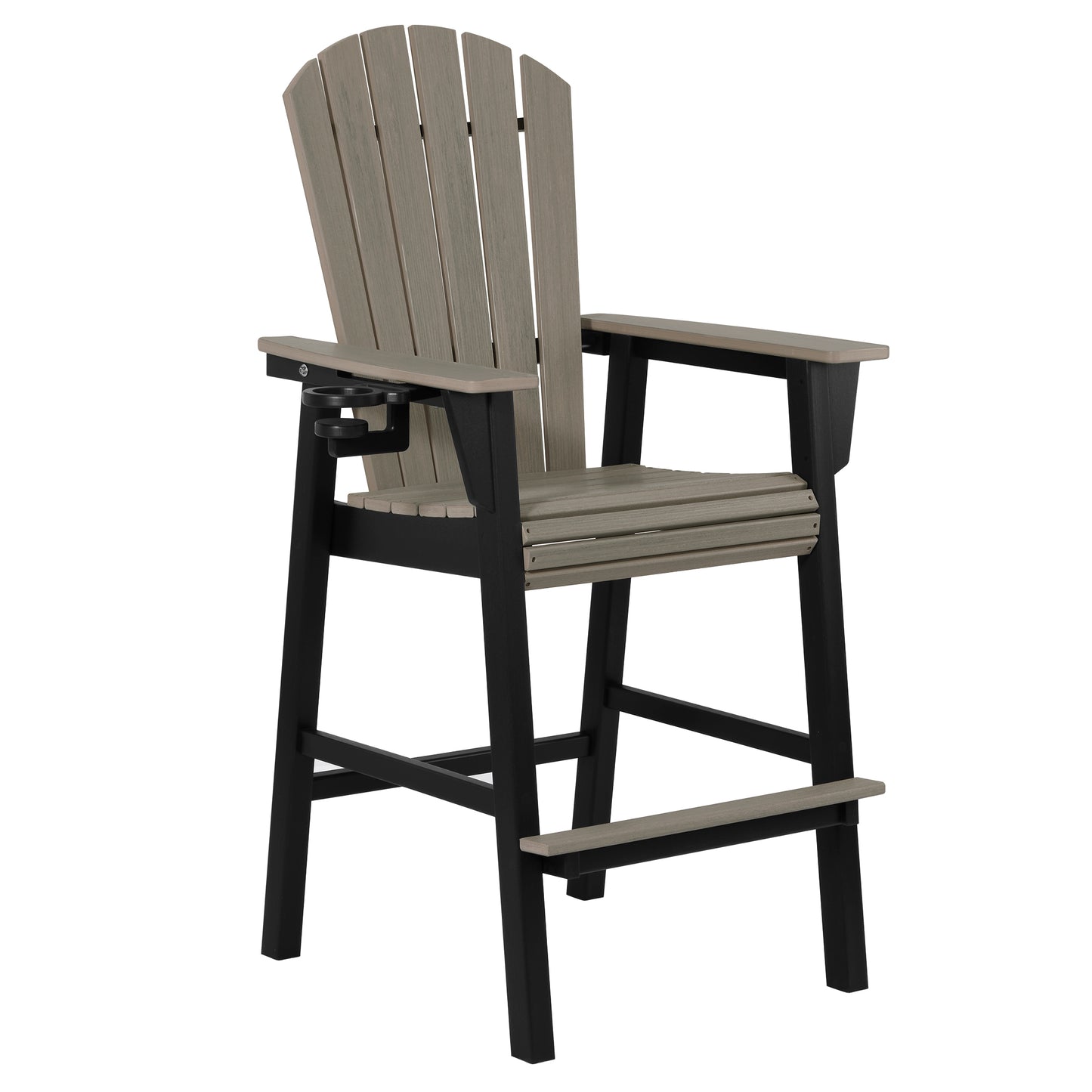 Heritage Ridge Adirondack Bar Chair With Cup Holder