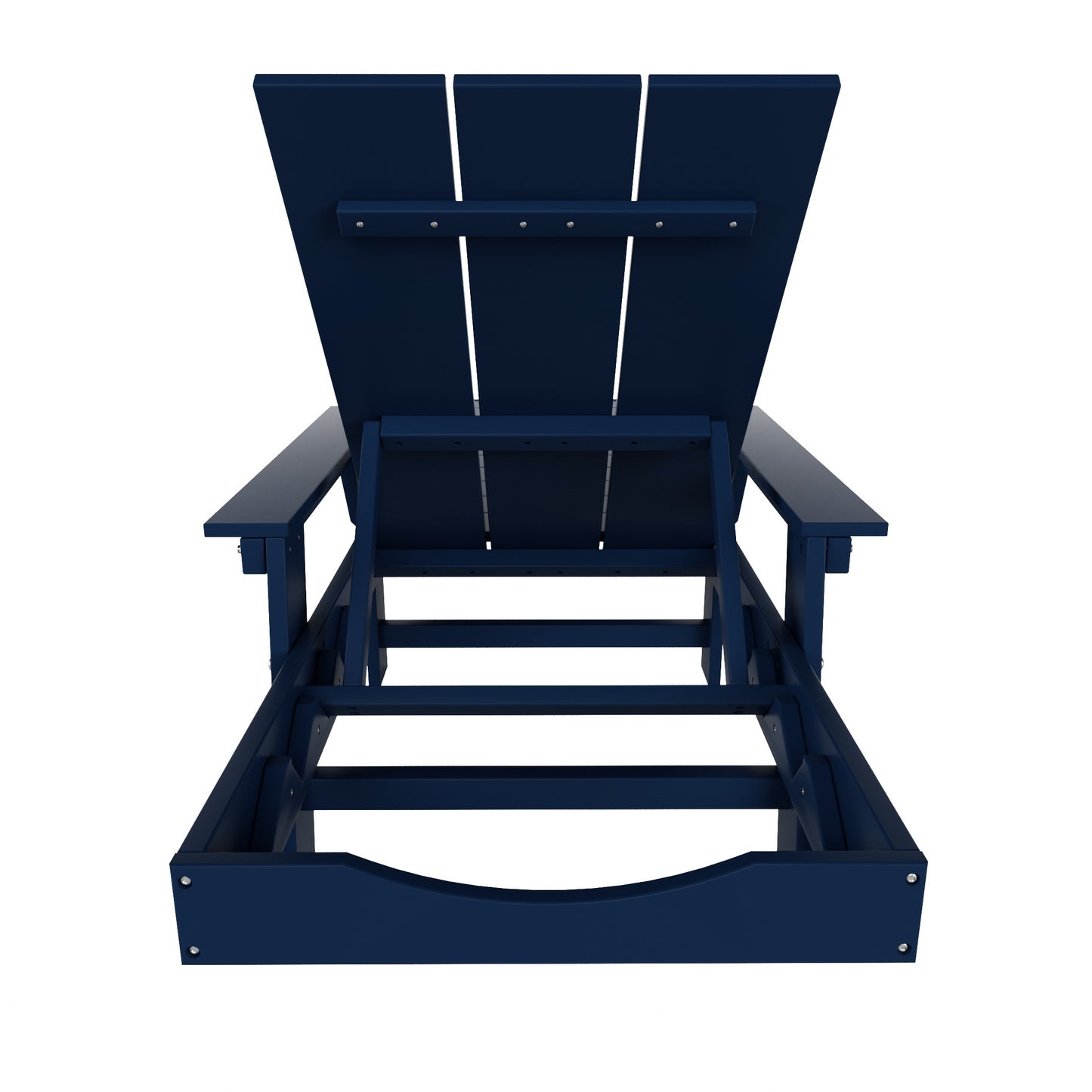 Malibu Modern All-Weather Outdoor Reclining Sun Lounger With Arm Rests & Wheels