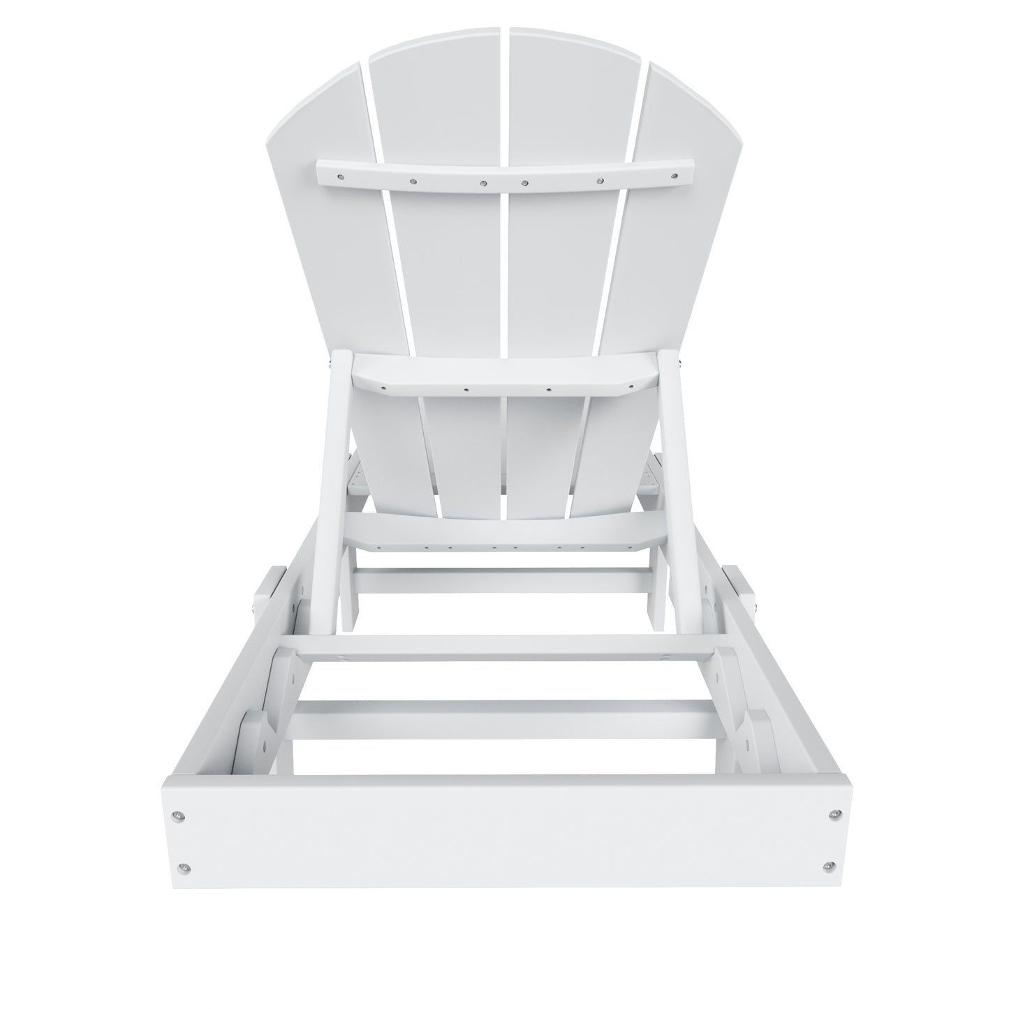 Chatham All-Weather Outdoor Adirondack Reclining Sun Lounger With Wheels