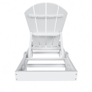 Chatham All-Weather Outdoor Adirondack Reclining Sun Lounger With Wheels