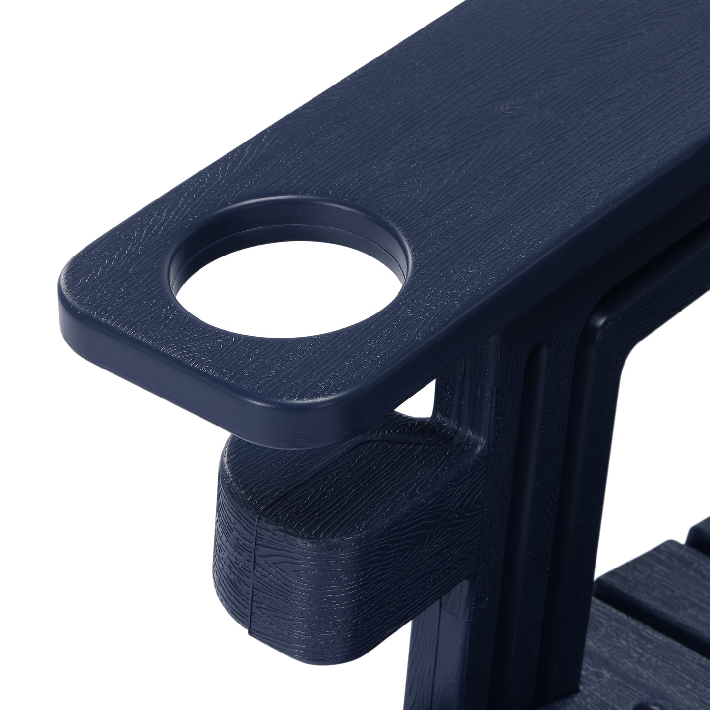 Set of Snap'n Lock Adirondack Chairs with Connecting Wedge Table (No Tools or Hardware)