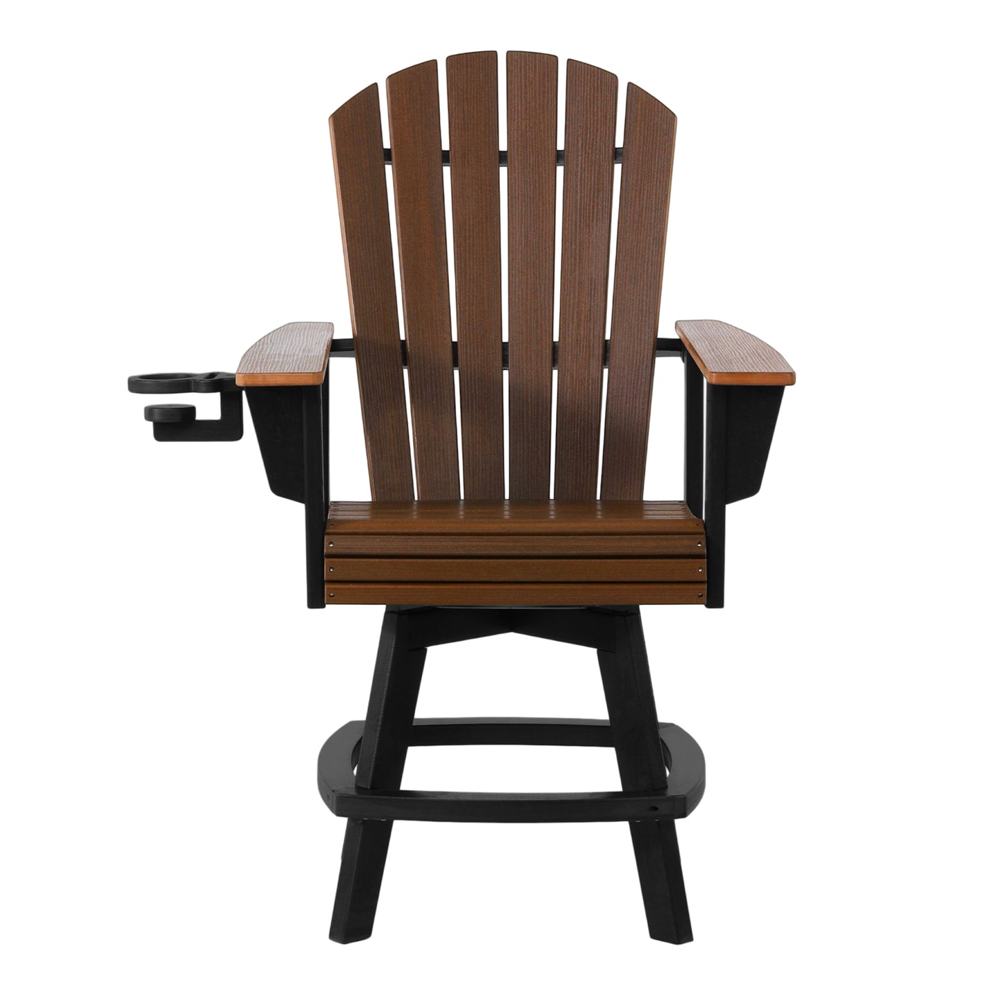 Heritage Ridge Adirondack Swivel Counter Chair With Cup Holder