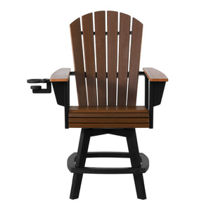 Heritage Ridge Adirondack Swivel Counter Chair With Cup Holder