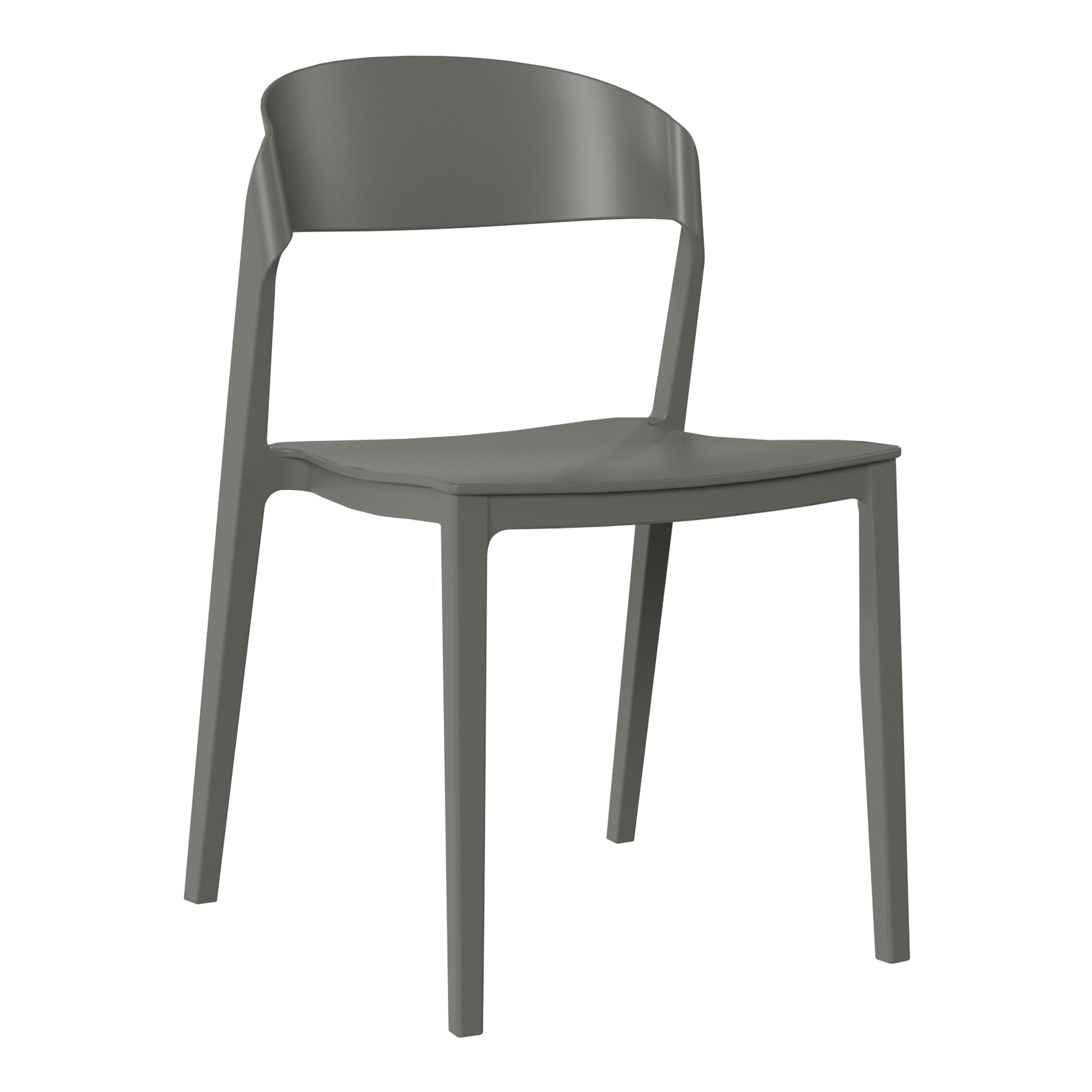 Patio Stacking Dining Side Chair (Set of 2)