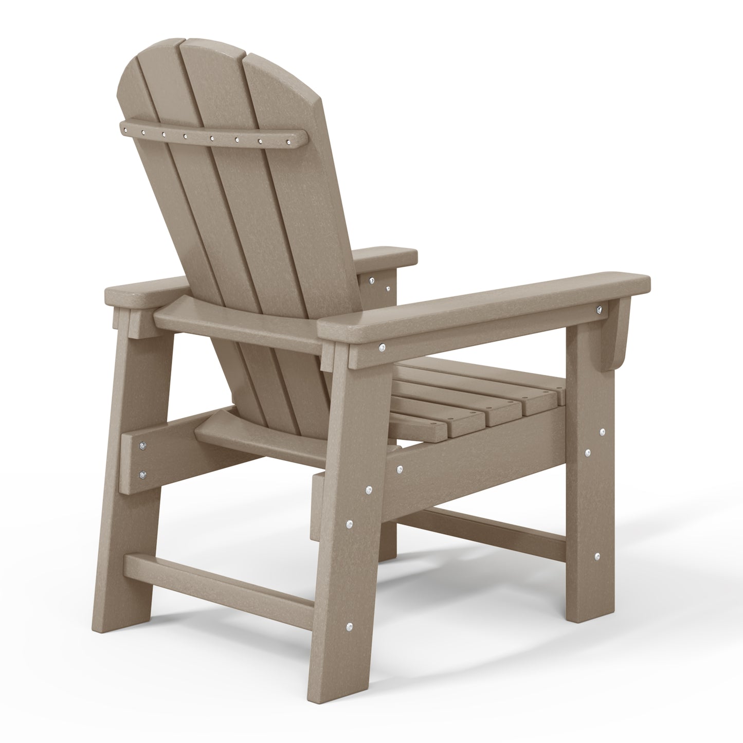 Tiny Terraces Kids' All-Weather Outdoor Poly Adirondack Chair