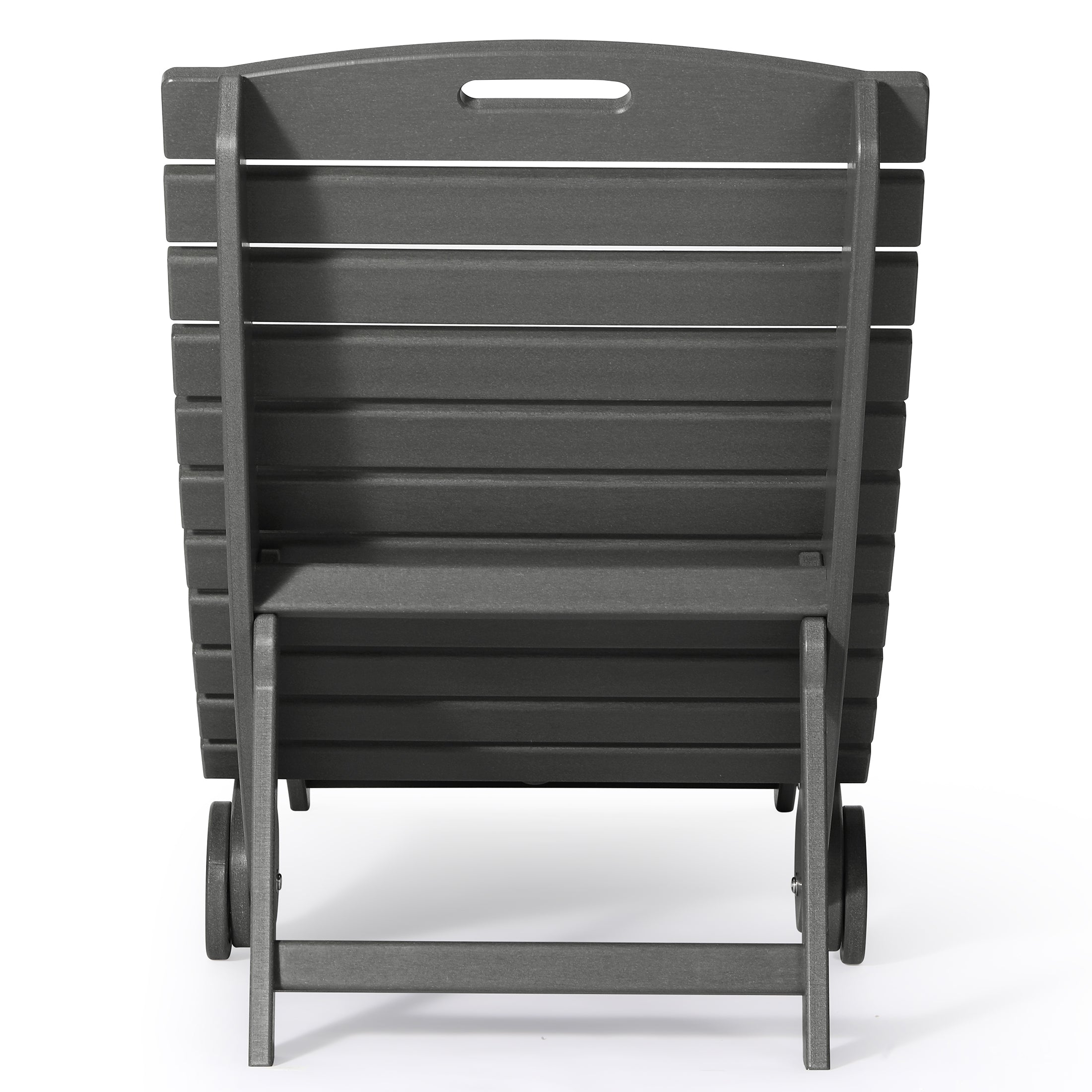 Key West Folding Pool Lounge Chair with Wheels
