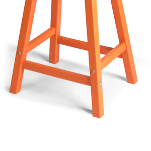 Stockholm All-Weather Outdoor Saddle Counter Stool (24" Height)