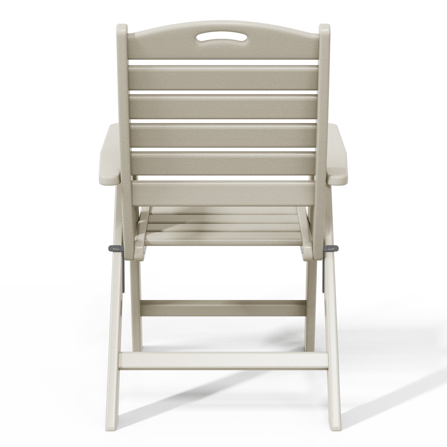 Aarhus All-Weather Outdoor Patio Folding Tall Back Dining Chair (38" High)