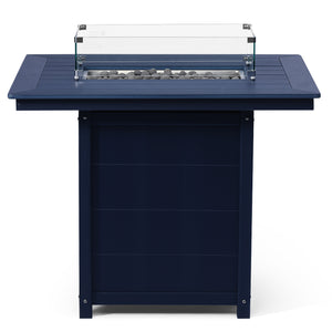 Sedona Rectangular 34" X 46" Counter Fire Pit Table