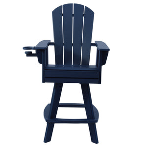 Chatham Adirondack Swivel Bar Chair with Cup Holder