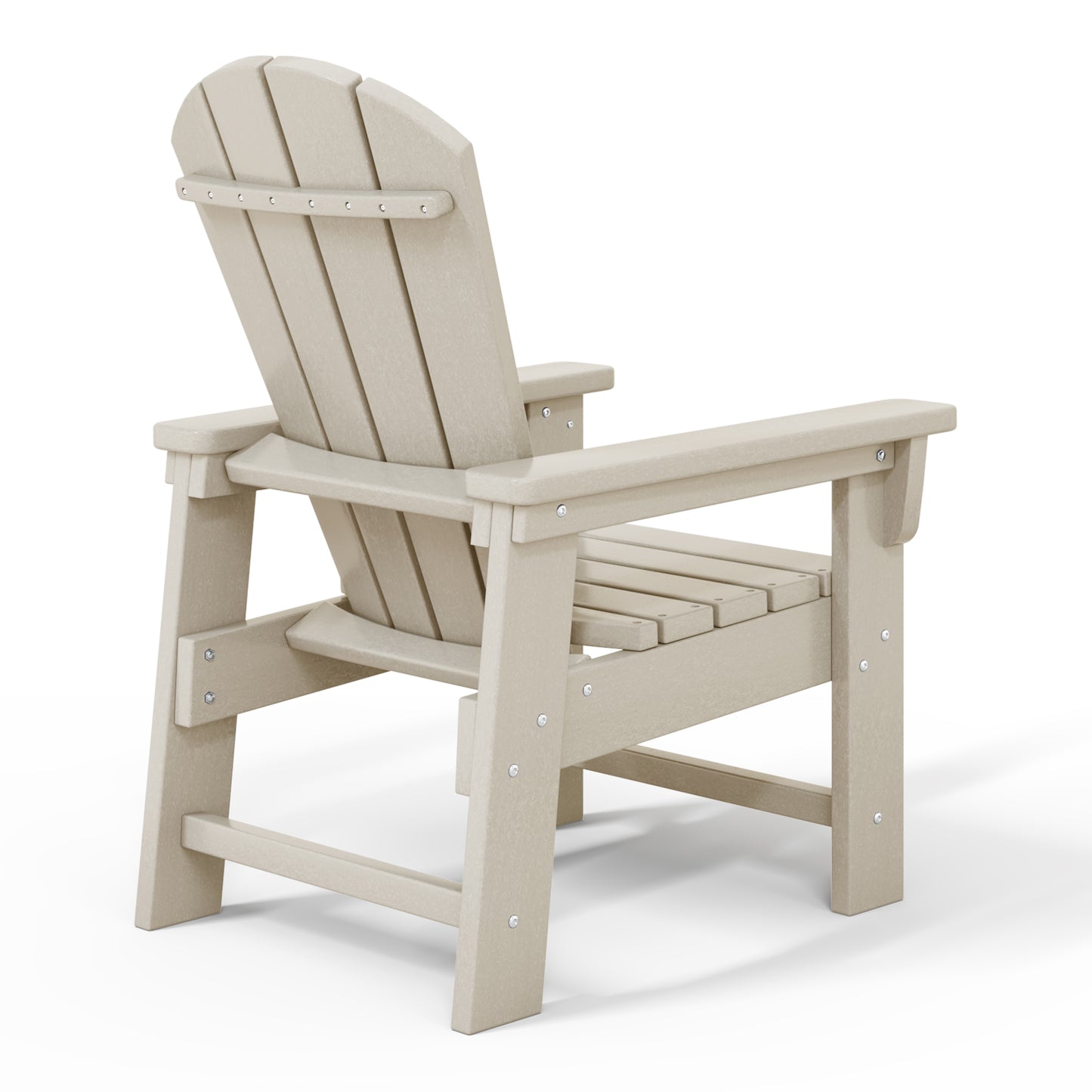 Tiny Terraces Kids' All-Weather Outdoor Poly Adirondack Chair