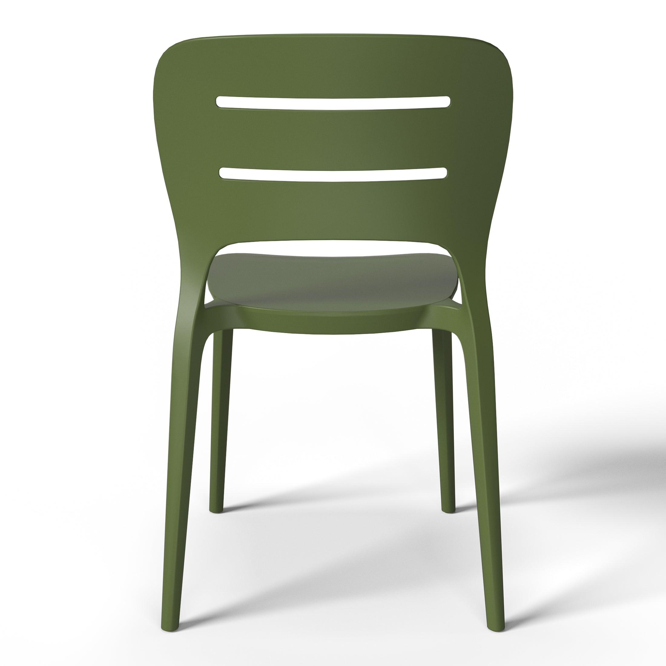 Patio Stacking Dining Side Chair (Set of 2)