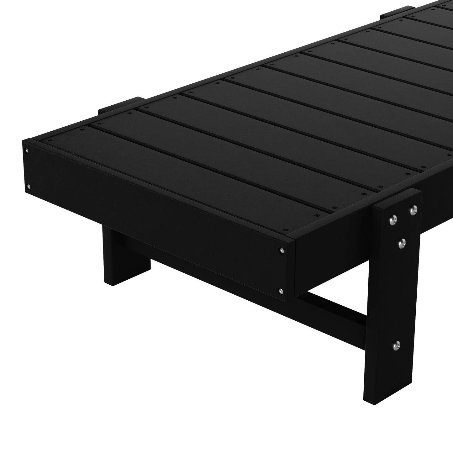 Malibu Modern All-Weather Outdoor Reclining Sun Lounger With Arm Rests & Wheels