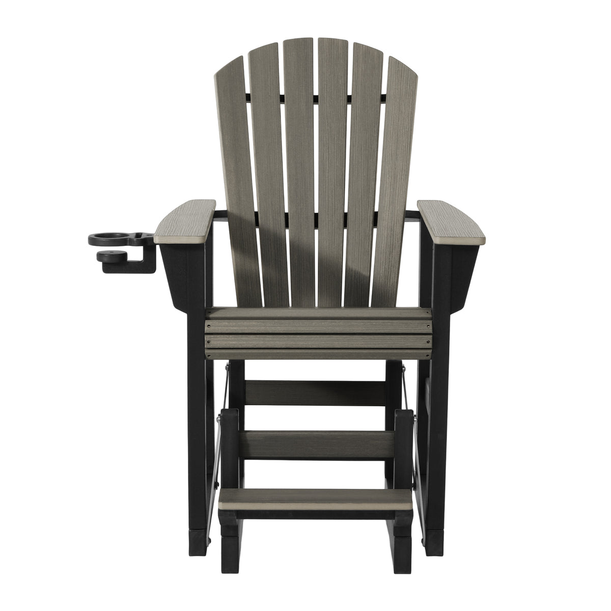 Adirondack Counter Glider With Cup Holder