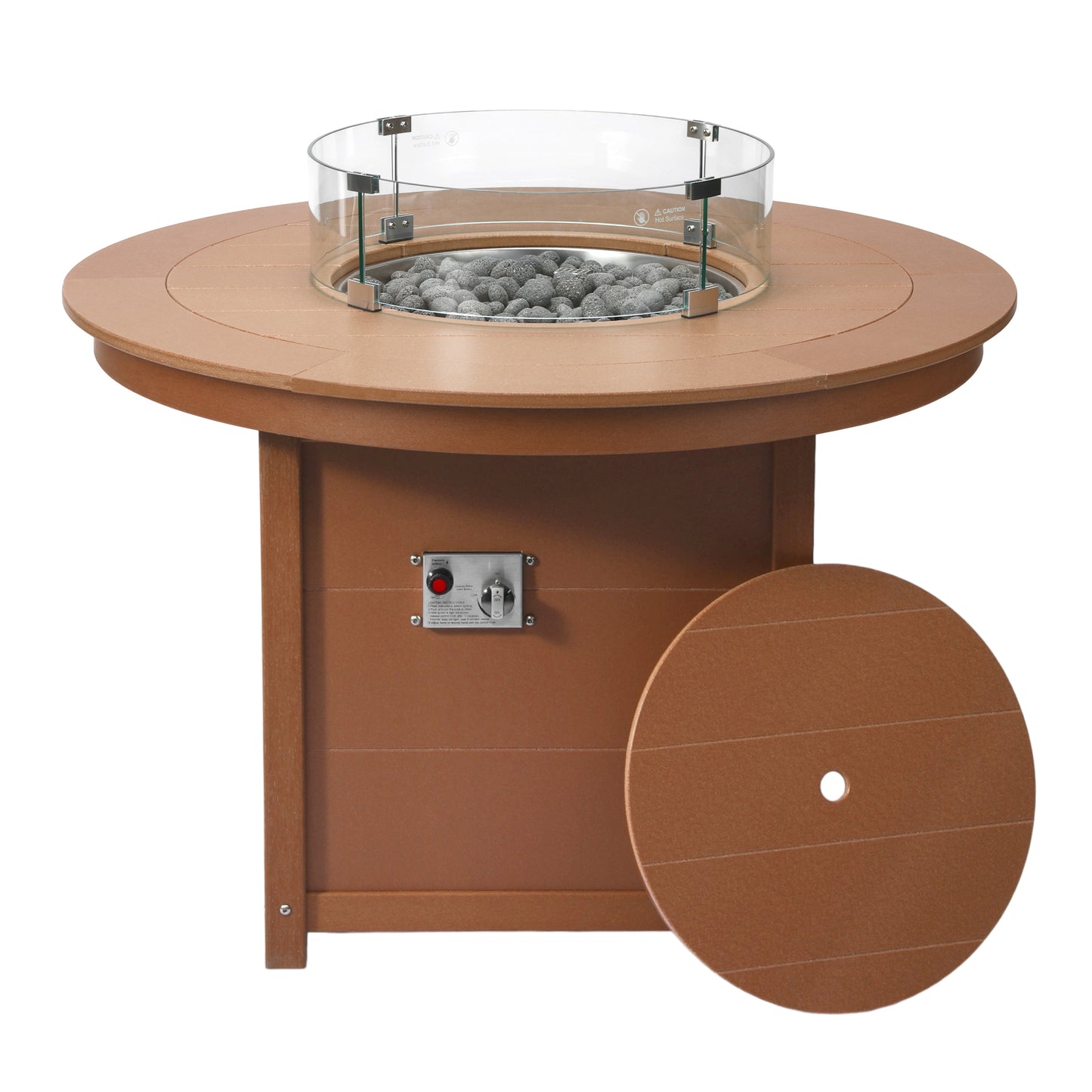 Sedona Round 47" Dining Fire Pit Table