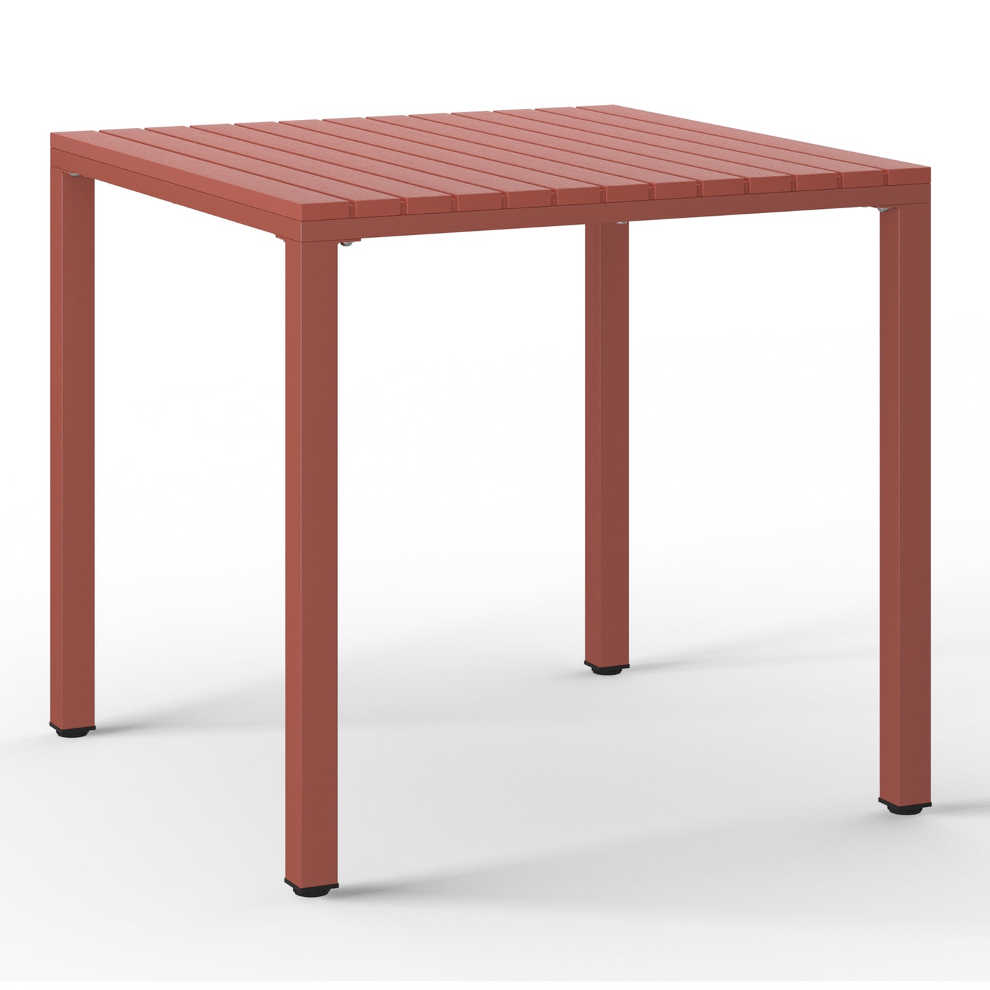 Polyform 31.5" Square Dining Table with Metal Frame